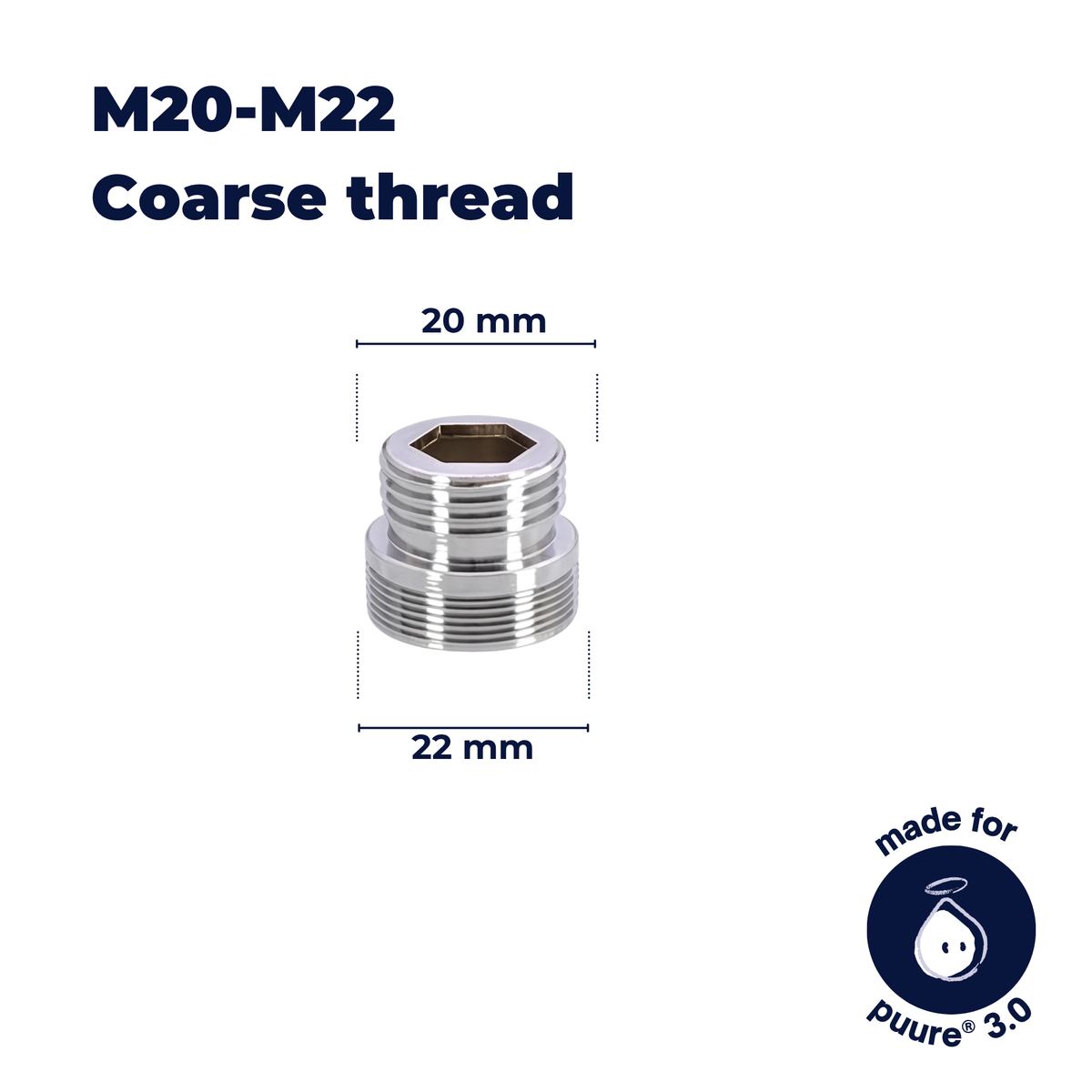 M18–M22 – Adapter do Kranów